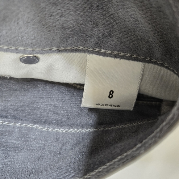 EXPRESS silver high waist metallic vegan short mini skirt 8 - Picture 6 of 10